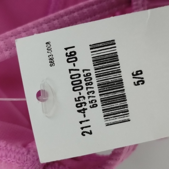Abercrombie Kids one piece swimsuit ribbed pink size 5 6 adjustable strap - Picture 6 of 8